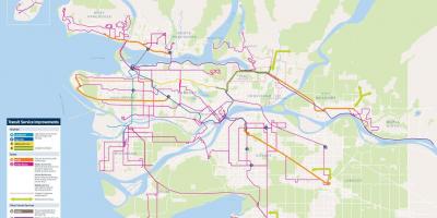 Translink نقشه ونکوور skytrain