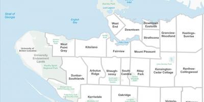 ونکوور املاک و مستغلات نقشه