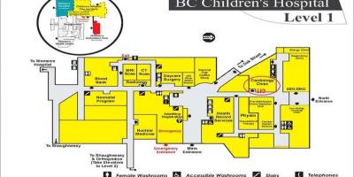 نقشه از میلاد بیمارستان کودکان