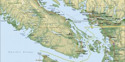 نقشه منطقه ونکوور قبل از میلاد