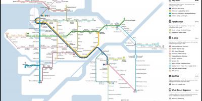 حمل و نقل skytrain نقشه