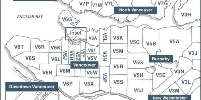 جزیره ونکوور کد پستی نقشه