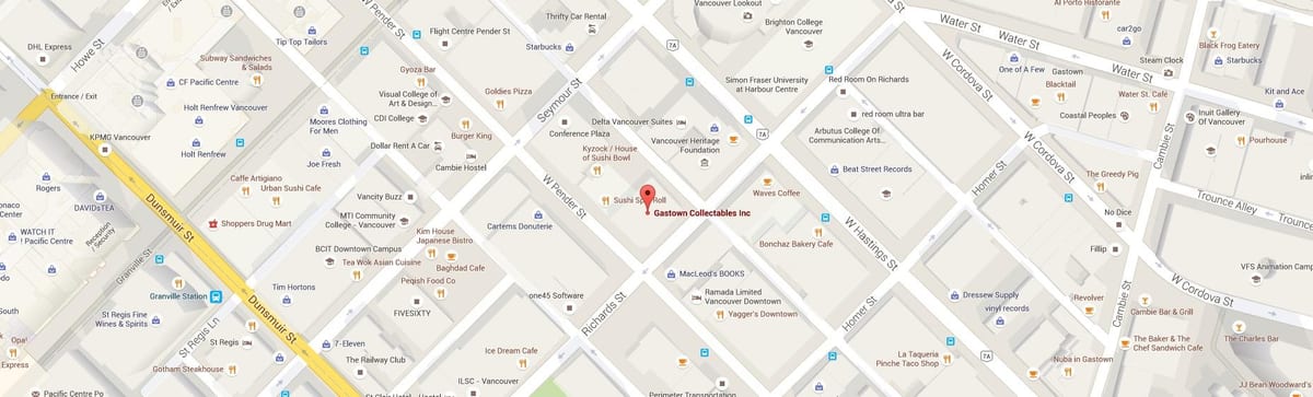 نقشه gastown ونکوور قبل از میلاد