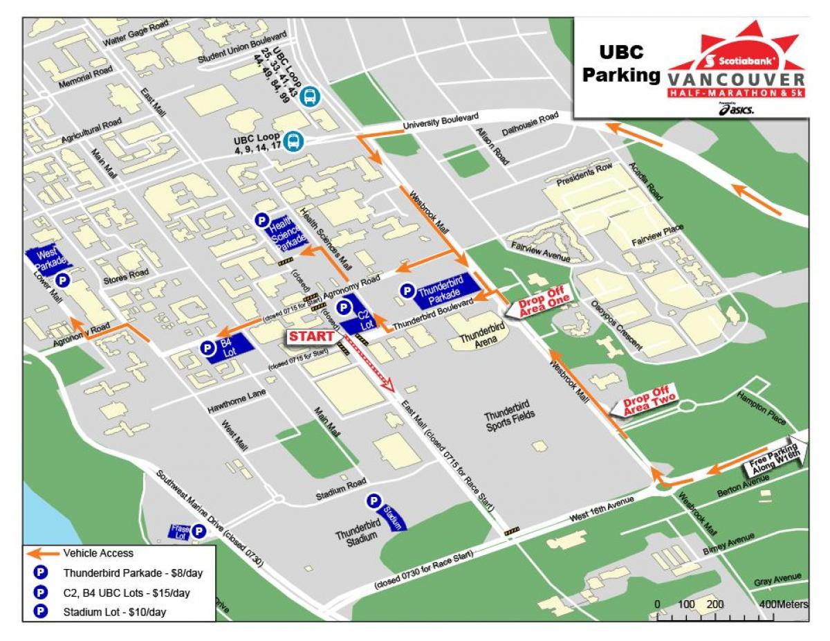 نقشه از ubc پارکینگ