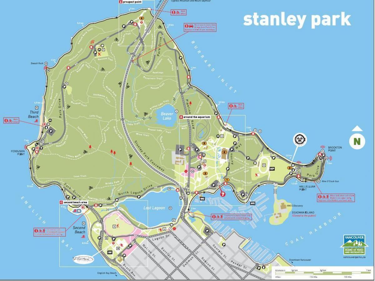 استنلی پارک نقشه 2016