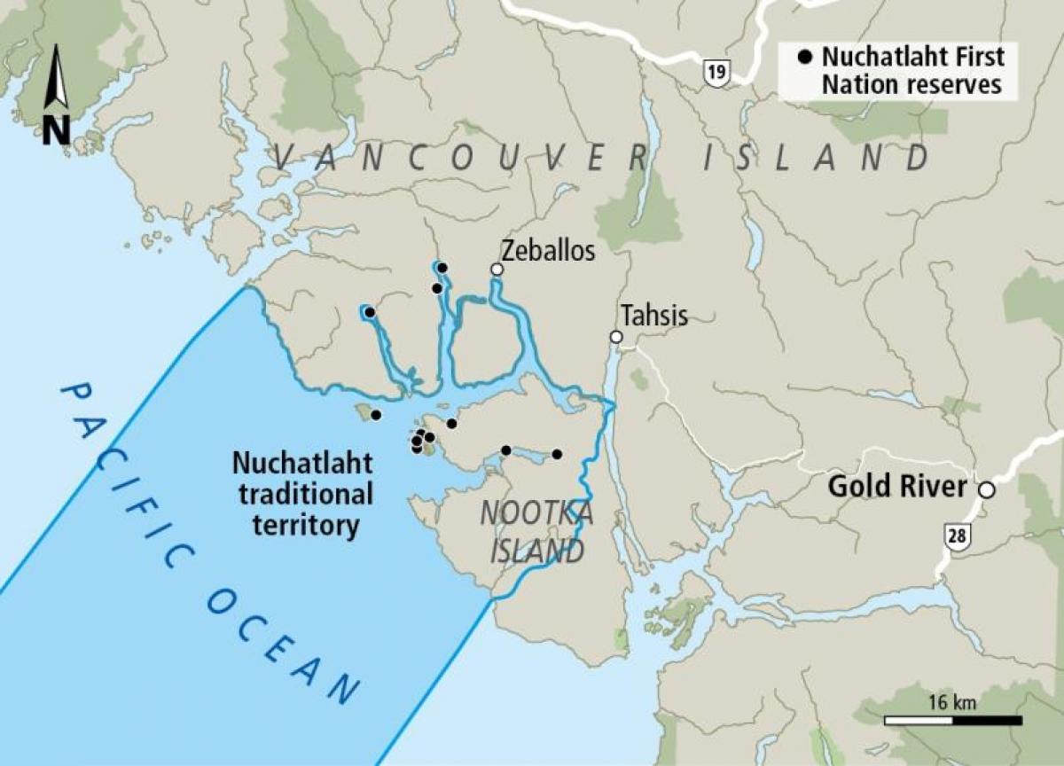 نقشه از جزیره ونکوور برای اولین بار سازمان ملل