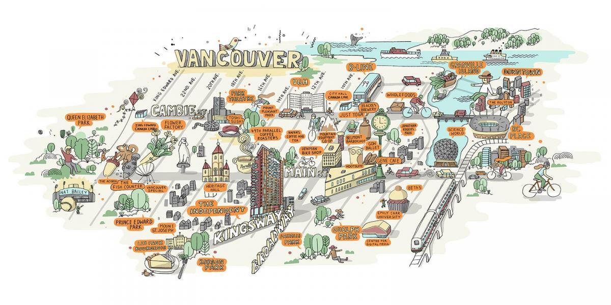 نقشه رستوران ونکوور