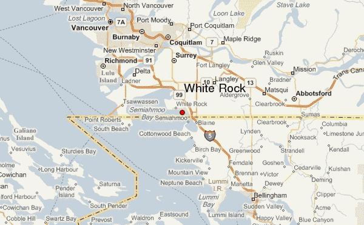 نقشه از سنگ سفید ونکوور