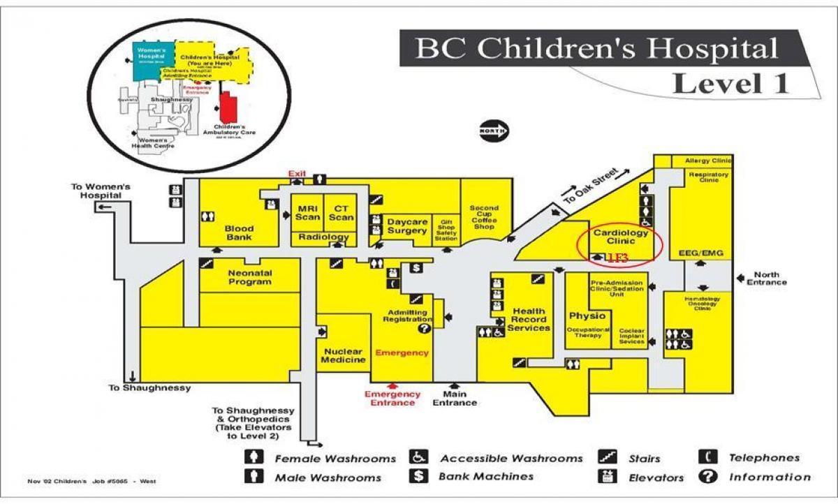 نقشه از میلاد بیمارستان کودکان
