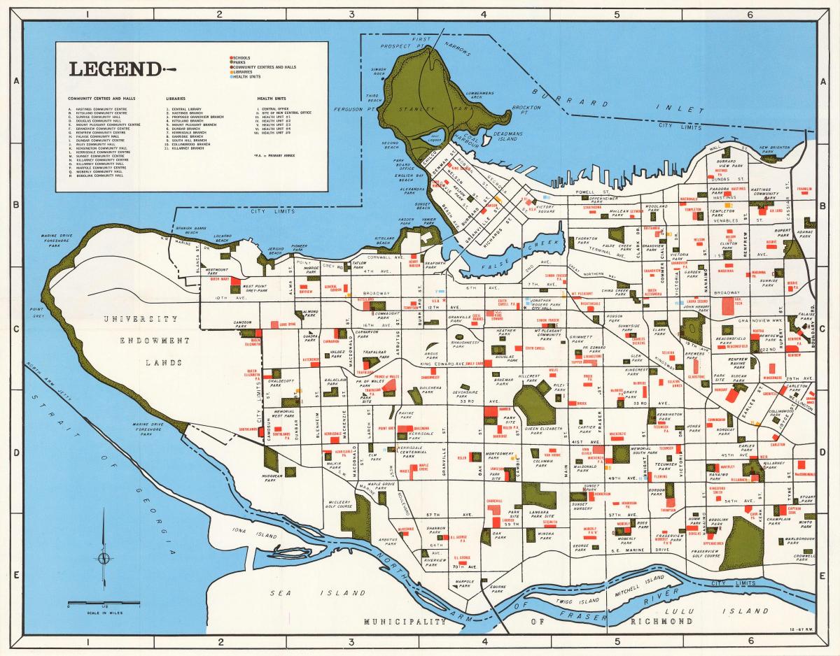نقشه از ونکوور جامعه