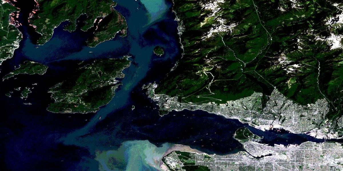 نقشه ماهواره ونکوور