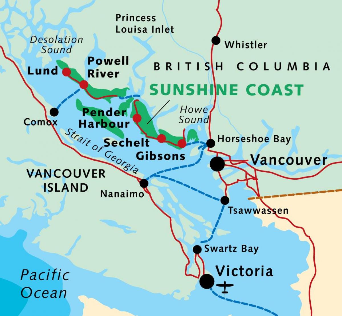 نقشه از ونکوور کشتی
