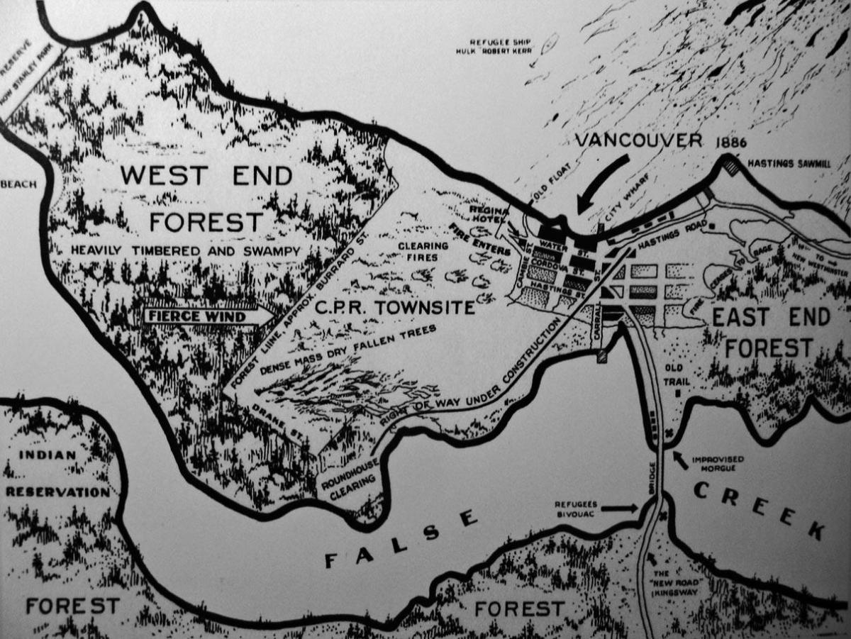 نقشه از ونکوور
