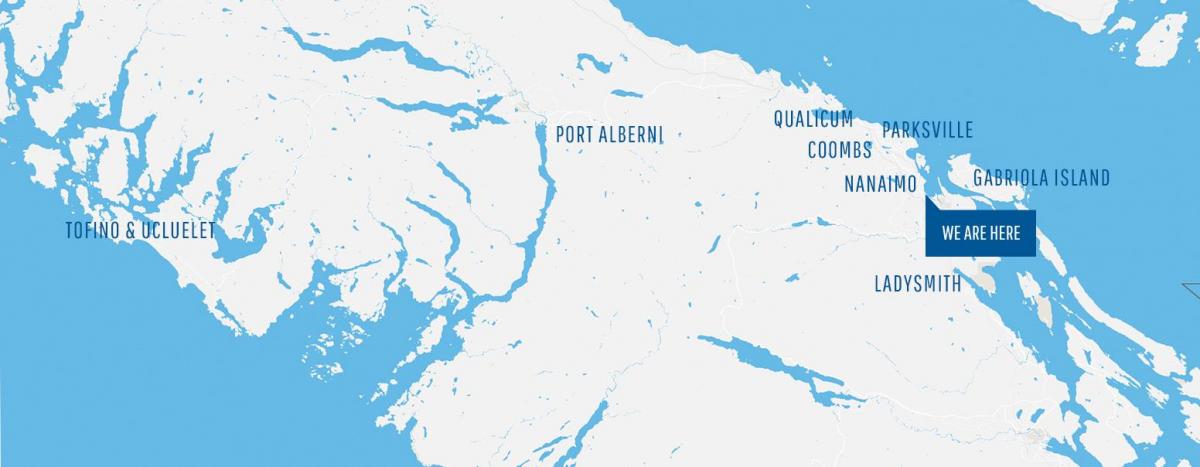 نقشه از کومبس جزیره ونکوور 