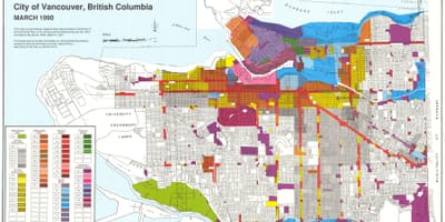 West vancouver منطقه بندی نقشه