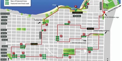 نقشه kitsilano ونکوور