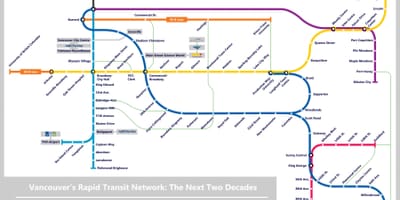 نقشه از ونکوور lrt 