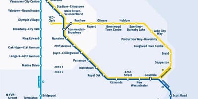 Skytrain خط نقشه