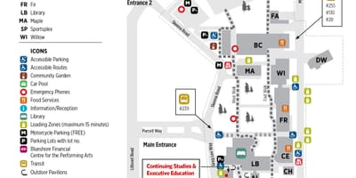 نقشه capilano university