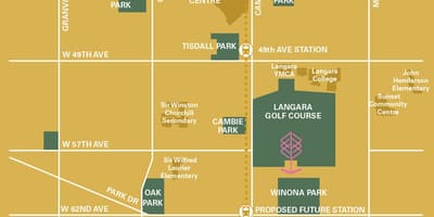 نقشه langara