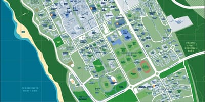 نقشه از ubc ونکوور